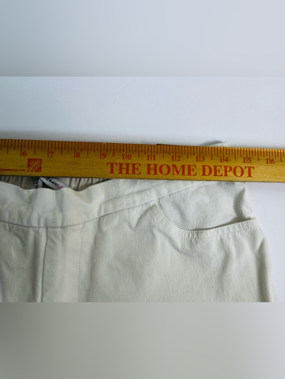 Isaac Mizrahi Lady White Stretch Cropped Pants size 12P - Picture 6 of 10